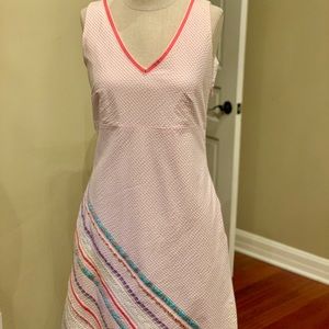 Garnet Hill pink check dress when skirt design